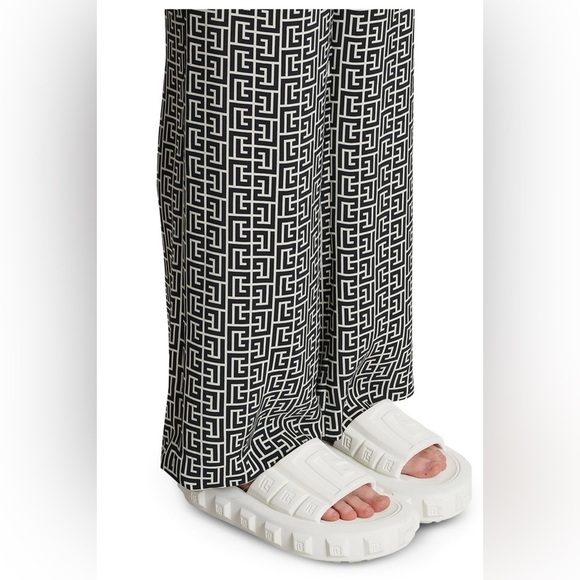 🌷❗️Sale❗️Balmain White Ari Slides - Picture 4 of 7